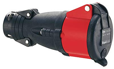 Prise mobile Hypra 16A - 3P+N+T - 380V~ à 415V~ - caoutchouc - IP44