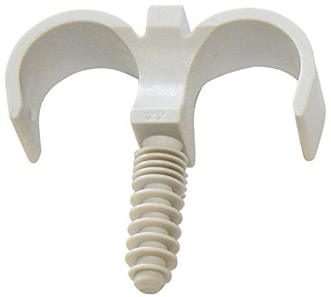 10 abrazaderas de fijación doble para tubo PER diámetro 20