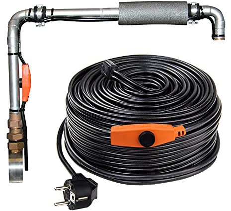 Frostschutz-Heizleitung Begleitheizung Dachrinnenheizung 4 m mit Thermostat