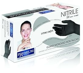 PREMIUM Guanti In Nitrile Monouso Non Talcati Taglia M 100 Pezzi