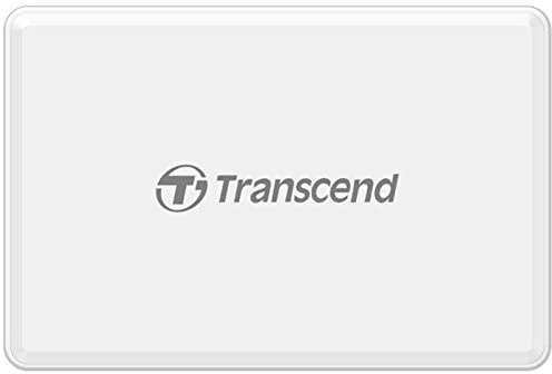 Transcend Multifunctional Card Reader in White (with a SD, microSD and CompactFlash card slot) USB 3.1 Gen 1 TS-RDF8W2