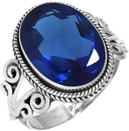 Echter 925 Sterling Silber Handgefertigter Schmuck Oval Mondstein, Karneol, Lapis, Onyx Chunky Natürlicher Edelstein Boho Ring für Frauen