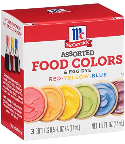 McCormick Différentes couleurs alimentaires et colorants pour œufs, 44,4 ml