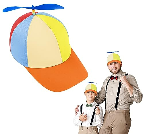 Aomig Propeller Mütze, Hubschraubermütze Propeller Cap für Erwachsene | Bunte Propellermütze, Hubschrauber-Kappe, Fischer Hut Party Hut für Erwachsene - Baumwolle