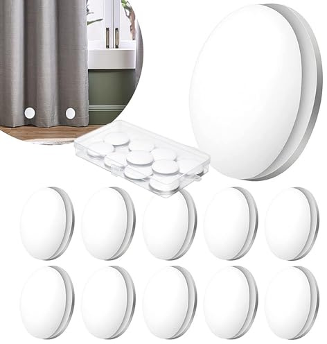 haierdidi Duschvorhang Mit Magnet 10 Stück Magnetisch Für Vorhänge Duschvorhanggewichte Magnet Vorhang Runde Magnetische,Duschvorhang Gewichte Befestigung