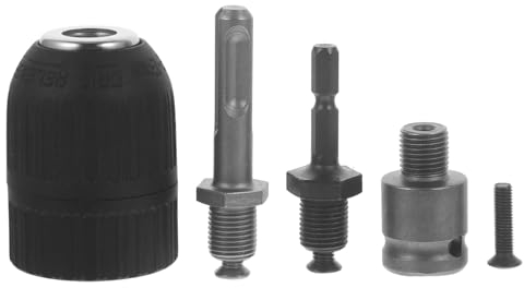 Angoily Bohrfutter-adapter-set 13 Mm 4-teiliges Set Mit Bohrfutterschlüssel Schnellspannbohrfutter Für Bohrer Schlagschrauber Bohrer Zufälliger Stil