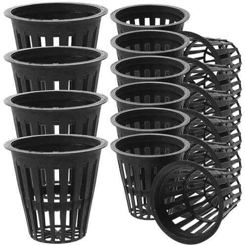 Toddmomy 50 Stück Pflanzkorb Topf Geschlitzte Anzuchttöpfe Für Garten Pflanzkübel Für Garten Hydroponischer Korbtopf Pflanzentöpfe Kunststoff Hydroponische Körbe Pflanztopf Drinnen Plastik