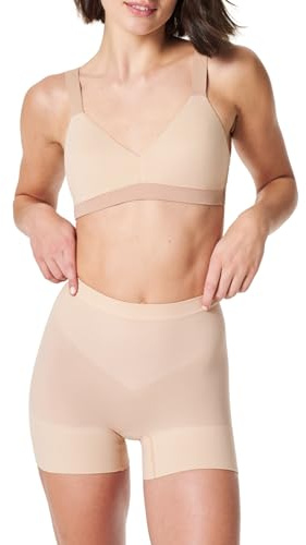 SPANXsculpt Power Series Boyshort - For All Hemline Lengths - Lightweight Core Control Shapewear - Dig-Free Waistband- Soft Nude - Small