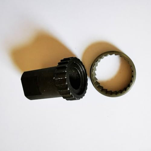 Zoegneer Black Steel Bike Hub Lock Ring, Efficient Hub Lock Ring Nut + Removal Installation Tool For Bike Wheels
