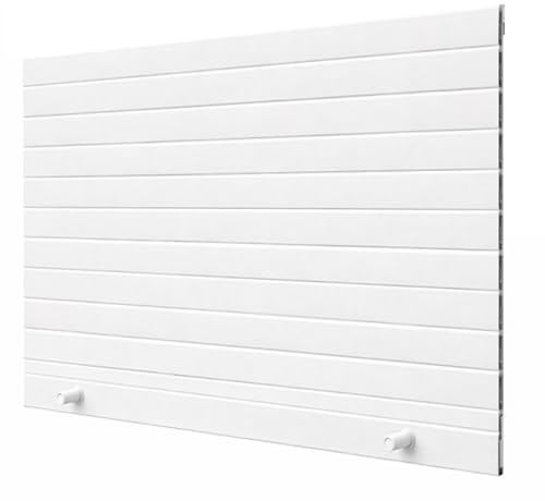 Persiana Enrollable de PVC | Lama Recta 50mm | Corte a Medida | Pertoni Tende (Alto 130cm x 100cm Ancho)