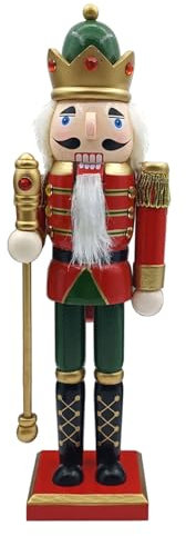 KUAIYIJU King Soldier Holz Walnussknacker Soldat Weihnachtsdekorationen für Weihnachten