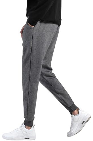 SRZYMJ Outdoorhose Herren Softshellhose Wasserdicht Winddicht Skihose Warm Fleece Gefüttert Arbeitshose Winter Trekkinghose Wanderhose Jogginghose Herren Warm Winter Cordhose Dunkelgrau M