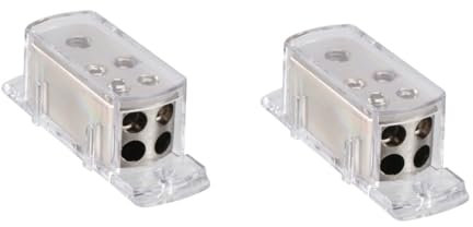 PHENOFICE Kabel Splitter Kfz 2st Auto Zubehör Auto Stromverteilerblock Auto Verteilerblock Car-Audio-zubehör Verstärker Kabel Verteiler