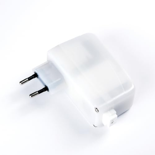 Pilote LED JNP25WX - Tension constante - 2 broches - Plug - Transformateur électronique 24 V 25 W 60 Hz 220 mA - Fiche Europlug - Bloc d'alimentation transparent