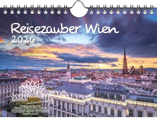 Reisezauber Wien DIN A5 Kalender für 2026 Österreich Urlaub Berge - Seelenzauber