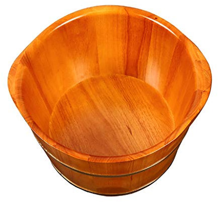 Bucket For Foot Bath,Sauna Accessories Sauna Bucket Water Bucket,Handmade Wooden Footbath Tubs,Foot Relaxing Barrel Present