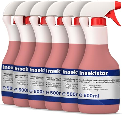 Mr. Perfect® Professioneller Insektenentferner Auto - 6x500ml I Auto & Motorrad Insektenentferner - Geeignet für Lack, Glas, Kunststoff & Chrom I Lackschonender Insektenreiniger, Vorreiniger