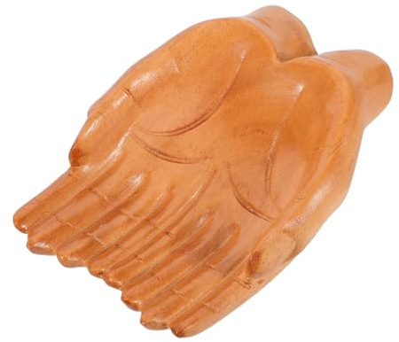 Beavorty Cuenco Decorativo Accesorio Único Diseño de Mano Tallada de Madera Resistente Deformación, Adecuado para Dejar Llaves Mesa de Entrada para Decoración del Hogar