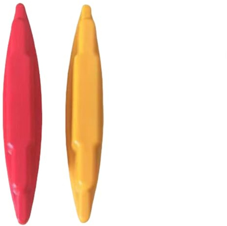 2PCS Yellow & Red Magnetic Stud Finder, ABS + Magnet Wall Scanner for Screw Detection, Bat Detector (5.5x1x0.4 Inches, No Batteries Required for Drywall/Wood)