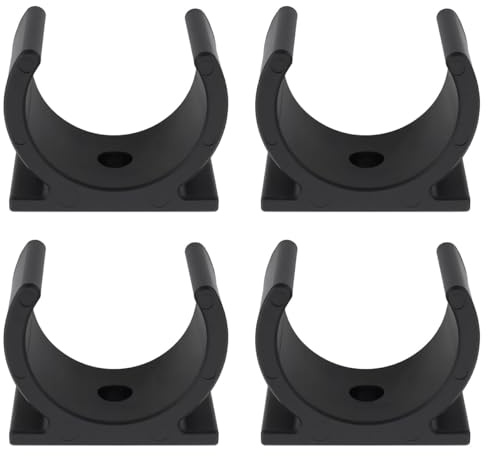 DUZEPA Lot De 4 Clips De Fixation Muraux Pour Tuyau D'aspirateur Henry Hetty 38 Mm, Support De Gestion Des Câbles