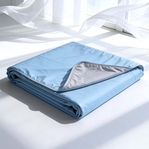 Top Life Couverture Rafraîchissante Double Face, Effet Fraîcheur Instantané | Couverture Légère pour Nuits Chaudes, Lit, Canapé et Détente, Ultra Douce et Respirante (170x130 centimètres)