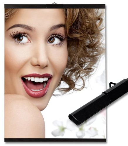 Posterschiene, Plakatleiste, 90 cm, schwarz, 1 Paar