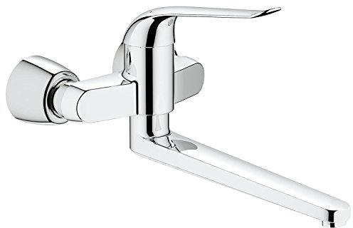 GROHE Waschtisch Einhebelmischer Euroeco Spezial für Wandmontage, 341 mm, verchromt 32775000