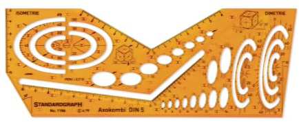 STANDARDGRAPH Schablone Isometric STANDARDGRAPH 1158 1158
