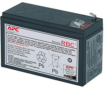 APC Replacement Battery Cartridge #106 USV-Akku 1 x Batterie Bleisäure Schwarz für P/N: BE400-CP BE400-IT BE400-KR BE400-RS BE400-SP BE400-UK BGE90M BGE90M-CA