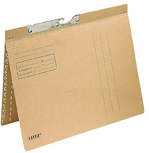 LEITZ Pendelhefter DIN A4 kaufm. Heftung naturbraun - 50er Pack