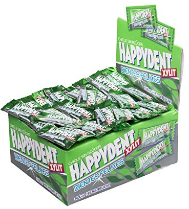 Happydent Hierbabuena, Chicle Sin Azúcar - 200 unidades
