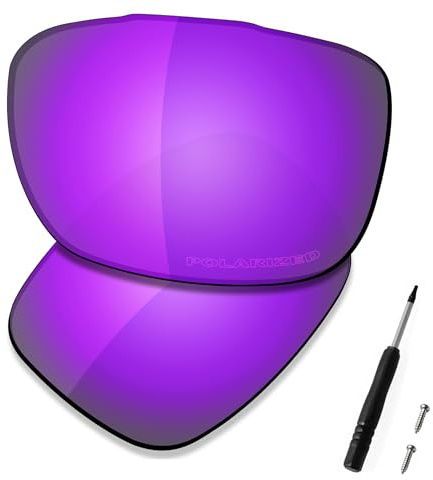 SAUCER Lentes de repuesto prémium para gafas de sol Oakley TwoFace OO9189 | TwoFace Low Bridge Fit OO9256, Morado violeta polarizado, Talla única