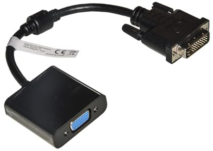 LINK LKADAT121 - Adattatore Attivo Video DVI-D 24+1 Maschio a VGA 15 Poli Femmina – Convertitore Segnale Digitale in Analogico per Monitor e Proiettori