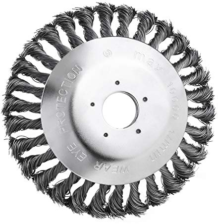 Joyhoop Unkrautbürste Freischneider 150 x 25,4 mm, Wildkrautbürste für Motorsense,Drahtbürste Freischneider für Unkrauttrimmer Effektive Moosentfernung