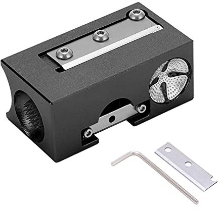 banapo 8 in 1 Billardspitze Werkzeug, Aluminiumlegierung Pool Queue Spitze Pinprick Blade Billardspitze Werkzeug Zubehör für Billard für Billardspitze(schwarz)