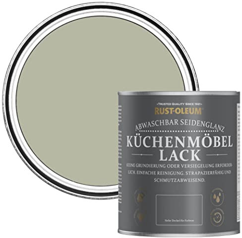Rust-Oleum Grey Scrubbable Kitchen Cupboard Paint in Satin Finish - Tanglewood 750ml