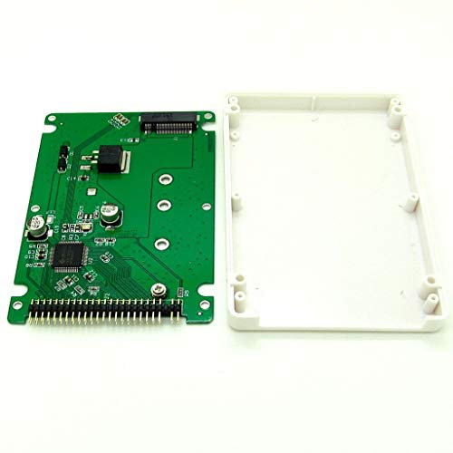 Pxyelec M.2 NGFF SATA SSD to 2.5 IDE 44pin Converter Adapter with Hard Disk Case Enclosure for Computer Accessories