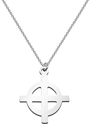 Collier avec pendentif en forme de croix en acier inoxydable, 3.0, Acier inoxydable