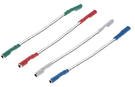 4 Pieces/Set Universal Silver Leads Wires Header Wire Cable 40mm for 1.2-1.3mm Pins Turntable Phono Headshell Tonearm Turntable headshell Screws