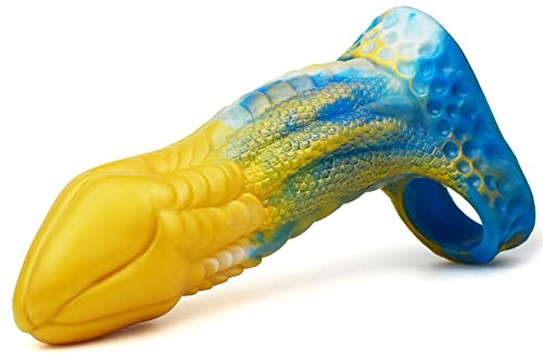 Bad Dragon - Dragon Monster Sleeve Monster Dildo Penismanschette mit Penisring realistischer Silikondildo als Penisverlängerung Sexspielzeug vaginal und anal (Taurus)