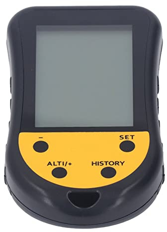 Multifunction Digital Altimeter with Compass, Weather Forecast, Clock, and Temperature Compact Size, LCD Backlit Display