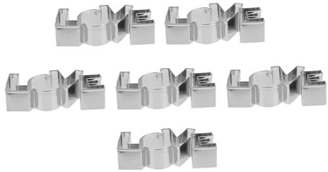 NAMOARLY 6pcs Stainless Steel Cookie Cutters Biscuit Molds DIY Baking Tools Mousse Molds