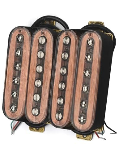 E-Gitarre Humbucker Pickup Coil Split Pickup Transparent Stilvolle transparente Schale Ersatzteile Für E-Gitarren-Tonabnehmer