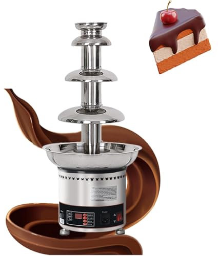 Chocolate Fountain Machine, Multi-Function Electric Chocolate Waterfall, Suitable for Strawberry, Cherry, Marshmallow(4th Floor)