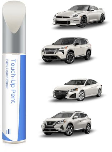 QAB Pearl White Tricoat touch-up pen for Nissan - Exact match for chips and scratches