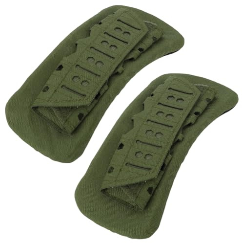 AHANDMAKER 2-pack avtagbara axelremskuddar, mjuk axelremskuddar, med ultratjock, skivhållare, axelkuddar för väskan, bagageväska, midjebälte, grön