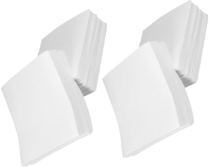 MUCKLILY 600pièces Lingettes Nettoyantes Pour Dissolvant De Vernis à Ongles Non Pelucheuses Blanches Pour Usage Polyvalent