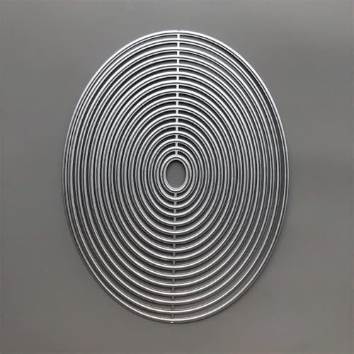 Ovale Metall-Stanzformen für Kartenherstellung Prägepapier Fotoalbum Stempel Basteln Vorlagen Form Schablone Scrapbooking Stanzformen Kartenherstellung Zubehör Stanzen Prägen