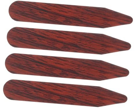 BESPORTBLE 4stücke Holzkragenlaschen Für Herrenhemden Kleine Kragenstäbcheneinsätze Stützeinsätze Aus Holz Für Kleiderkragen Formelle Hemdkragenstützen