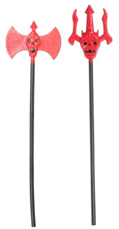 minkissy 1satz Halloween Teufelsrequisit Cosplay-zubehör Für Halloween Rote Doppelseitige Roter Teufelshaken Für Kostümpartys Und Bühnenauftritte